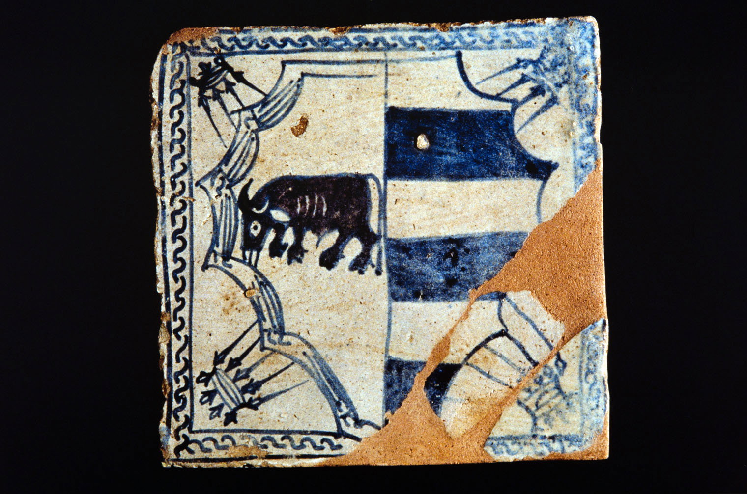 mattonella - manifattura roma (fine sec. XV)